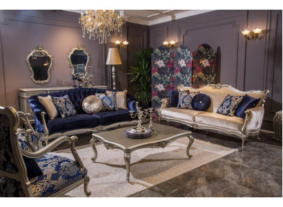 Complete Set Sofa Suite 3+2+1 Seat Sofas Coffee Table Designer Sofa 4-piece Set