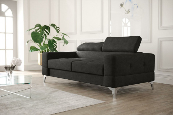 Two-seater leather sofa couch wood sofa upholstery sofa 2-seater fabric couches new