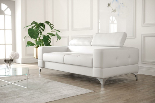 Two-seater leather sofa couch wood sofa upholstery sofa 2-seater fabric couches new