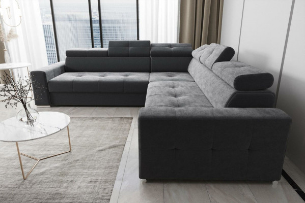 Living room textile leather luxury L-shaped modern corner sofa couch upholstery sofas new