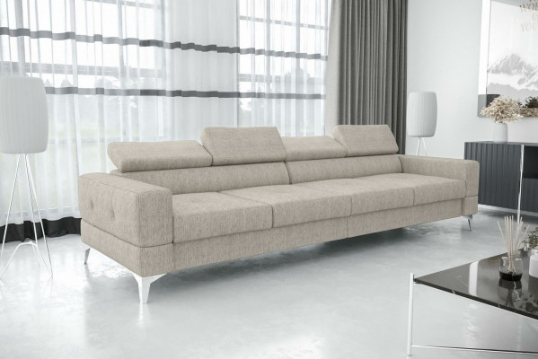 Living room couch couches upholstery sofas xxl design sofa 4-seater textile big new