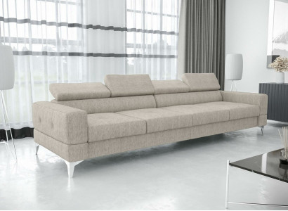 Living room couch couches upholstery sofas xxl design sofa 4-seater textile big new