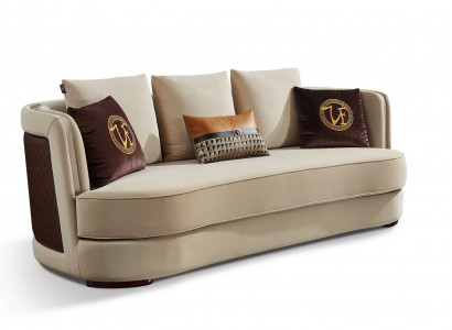 Living room sofa set 3+1+1 seater leather sofa couch set