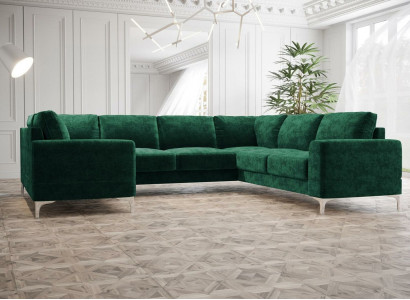 Living area upholstered corner sofa couch sofas new living room velvet corner sofa U-shape