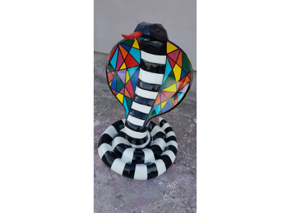 Designer Abstract Modern Figure Cobra Snake Garden Sculptures Decoration