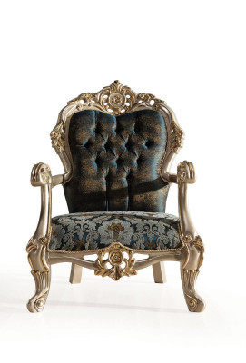 Sofa set sofa couch baroque rococo set coffee table turquoise 5-piece gold