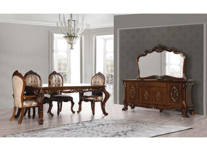 Exclusive classic dining suite with buffet and mirror