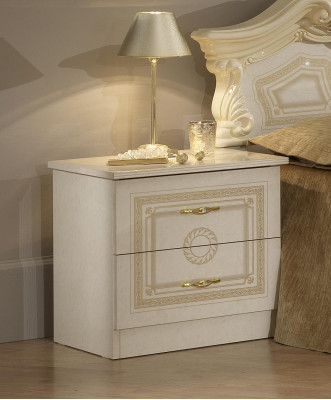 Bedroom set design modern luxury bedroom bed + 2x bedside table 6 pieces.