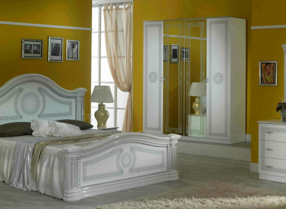 Bedroom Italian Furniture Set Modern Luxury 6-piece. Bed Beds Wardrobe New