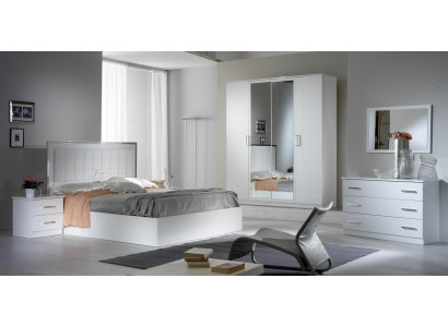 Bed Nightstand Dresser 6-piece Bedroom Set Design Modern Luxury Bedroom