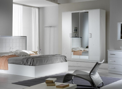 Bed Nightstand Dresser 6-piece Bedroom Set Design Modern Luxury Bedroom