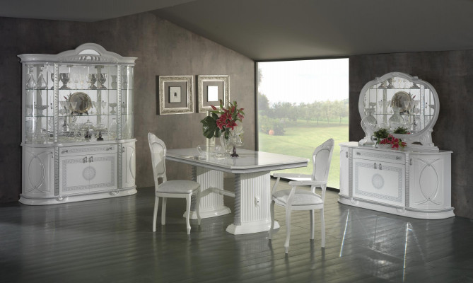 Complete dining room set table sideboard coffee table display cabinet set new