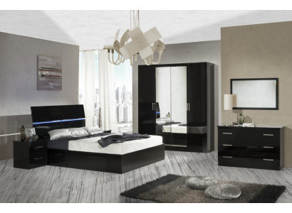 Bedroom Set Complete Dresser Bed Wardrobe Beds Nightstand 6-piece