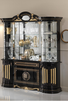 Display glass cabinet living room showcase vitrines Italian furniture wood
