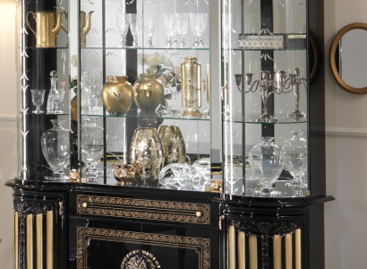 Display glass cabinet living room showcase vitrines Italian furniture wood