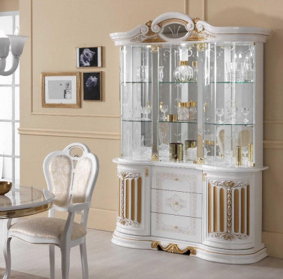 Italian luxury furniture XXL display cabinet sideboard glass designer cabinet new