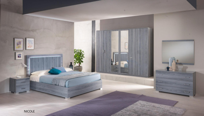 Bedroom furniture wardrobe cupboards cabinet wall unit 6 doors wood new