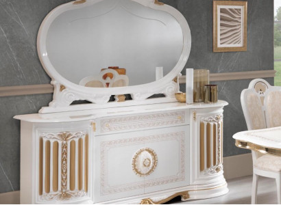 Classic sideboard dresser cabinet mirror XXL wardrobe Italian furniture