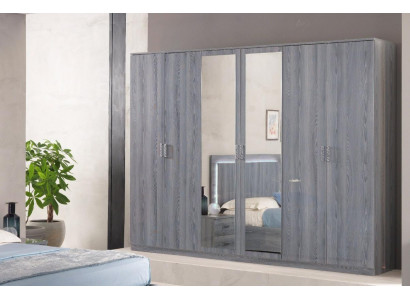 Bedroom furniture wardrobe cupboards cabinet wall unit 6 doors wood new
