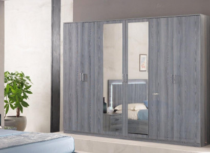 Bedroom furniture wardrobe cupboards cabinet wall unit 6 doors wood new