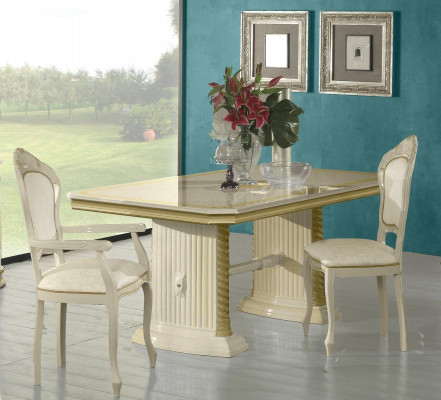 Style dining table real wood classical designer tables Italian furniture