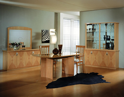 Classic display cabinet, Italian furniture, cabinets, display cases, beech, new