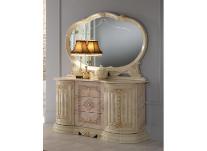 Mirror dresser cabinet dressers sideboard bedroom set wood modern style new