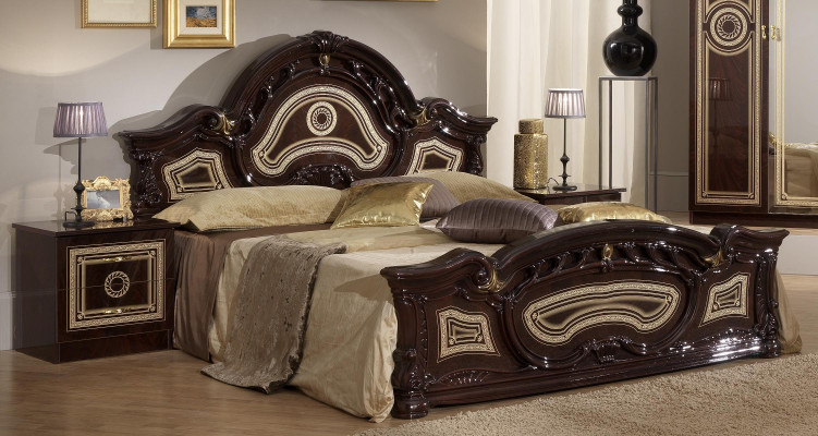 Bed Double Hotel Antique Beds 2x Nightstand Bedroom Furniture 3-piece New Beds