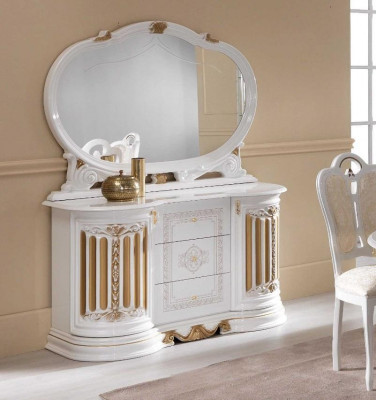 Classic dresser cupboard with mirror XXL cabinet sideboard Italian furniture