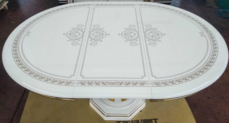 Dining table wood round tables dining room round table Italian furniture new