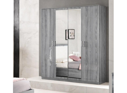 Wardrobe Closets Closet Wall Unit 4 Doors Wood Furniture Bedroom New