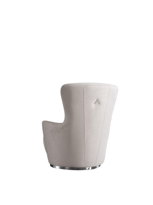 Luxury armchair for living room for study room material wood color white