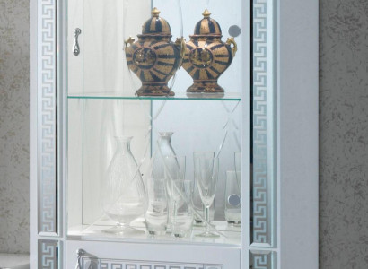 High-quality showcase cabinet luxury cupboard wood Italian style furniture glass new