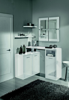 Hallway wardrobe console chest of drawers table entrance console tables wall high gloss new