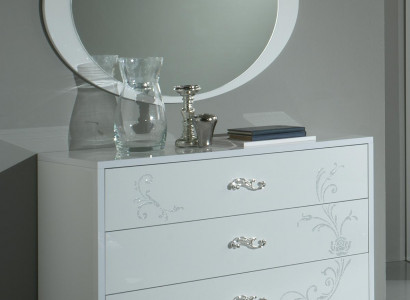 Console table dresser with mirror luxury class furniture set style modern 2-piece. New