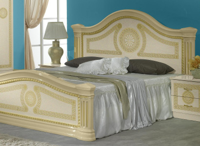 Classic bed, double bed, double bed, Sti beds, upholstered, Italian furniture, wood