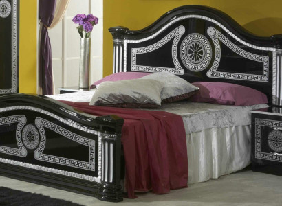 Bed Pillows Classic Double Bed 180x200cm Wood Hotel Beds Bedroom New