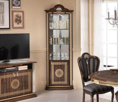 Corner display cabinet, corner cabinet, cabinets, furniture, glass cabinet design, furniture, shelves, new.