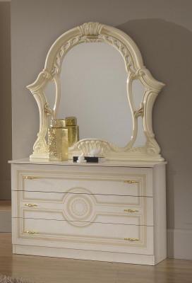 Console table dresser with mirror luxury furniture set console 2-piece. Made in Italy