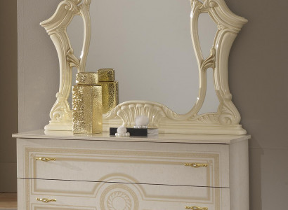 Console table dresser with mirror luxury furniture set console 2-piece. Made in Italy