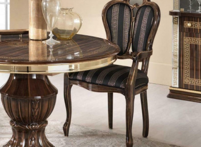 Chair with Armrest Luxury Design Chair Textile Furniture Single Seater Wooden Armchair New