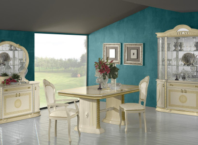 Dining room set showcase dining table suite table group 4-piece set complete baroque
