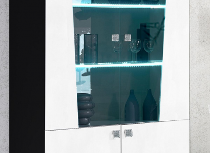 Modern wooden display cabinet glass cabinet Italy