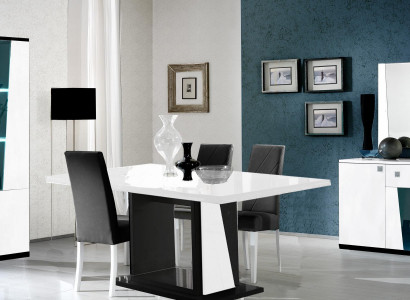 Luxury furniture chair chairs set dining room dining table 8-piece set table new
