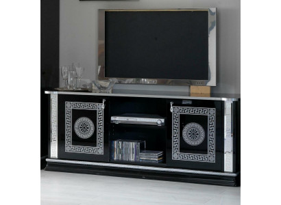Black TV Table RTV Cabinet Lowboard Furniture TV Stand Design Television Cabinet