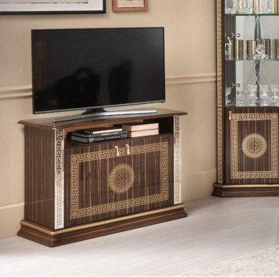 TV cabinet Italian furniture brown wood chests of drawers sideboard shelf luxury new