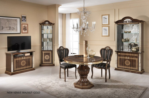 TV cabinet Italian furniture brown wood chests of drawers sideboard shelf luxury new