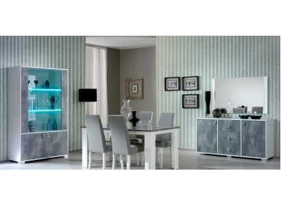 Modern dining table made of wood, 160x90cm, dining room, made in Italy, new design