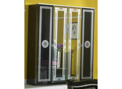 Classic wardrobe, walk-in closet, coat rack, cabinets, wood, baroque, new