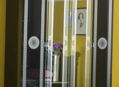 Classic wardrobe, walk-in closet, coat rack, cabinets, wood, baroque, new